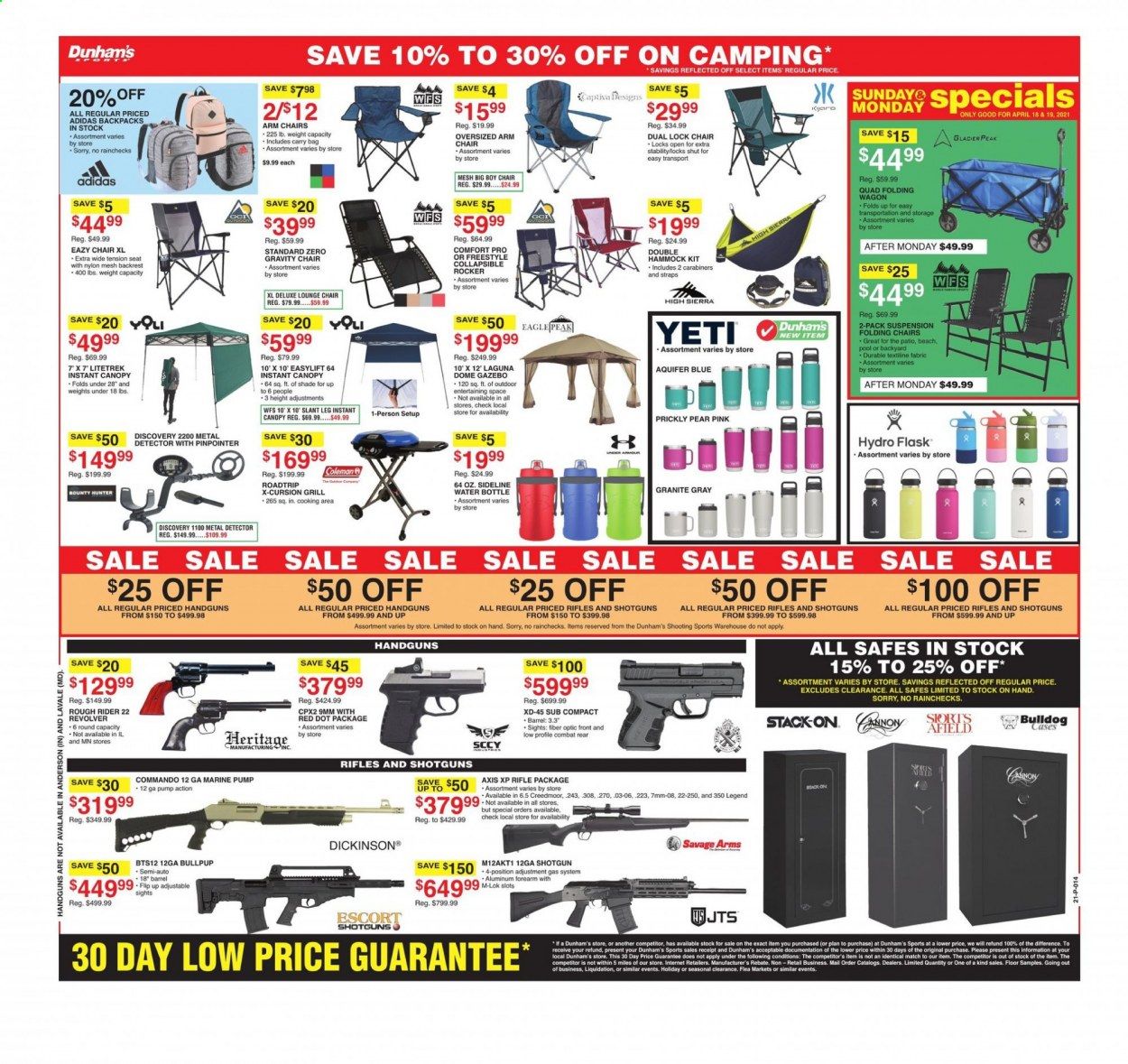 Dunham's Sports (MI, MN, SD) Weekly Ad Flyer April 17 to April 22