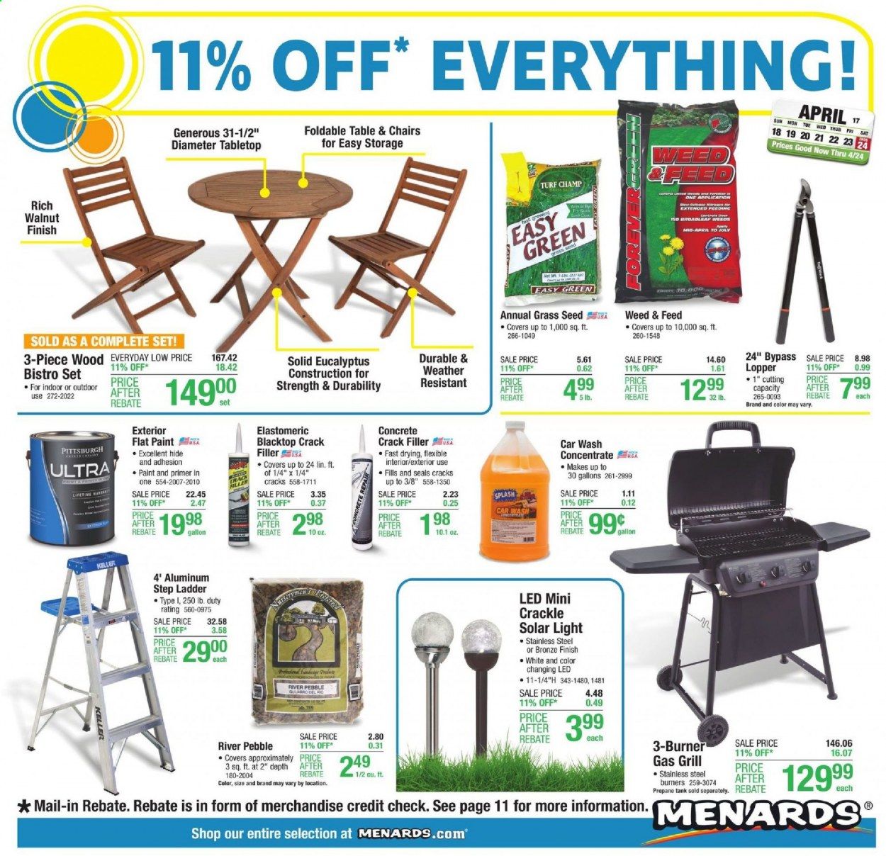 Menards Weekly Ad Flyer April 15 to April 24