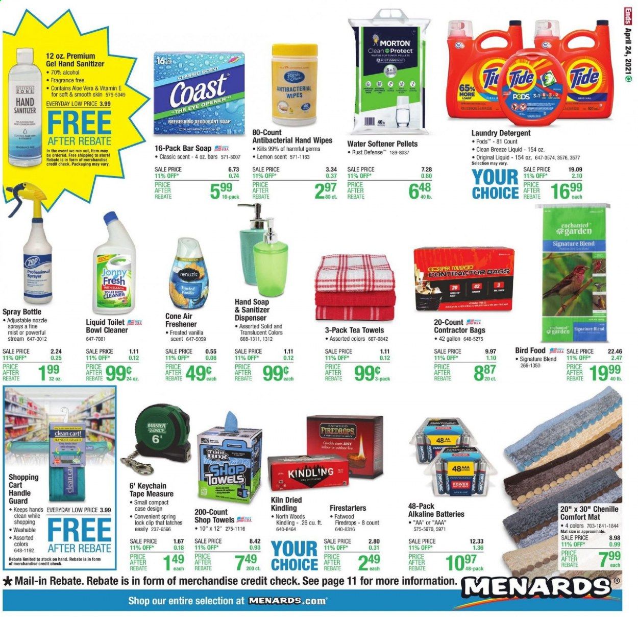 Menards Weekly Ad Flyer April 15 to April 24