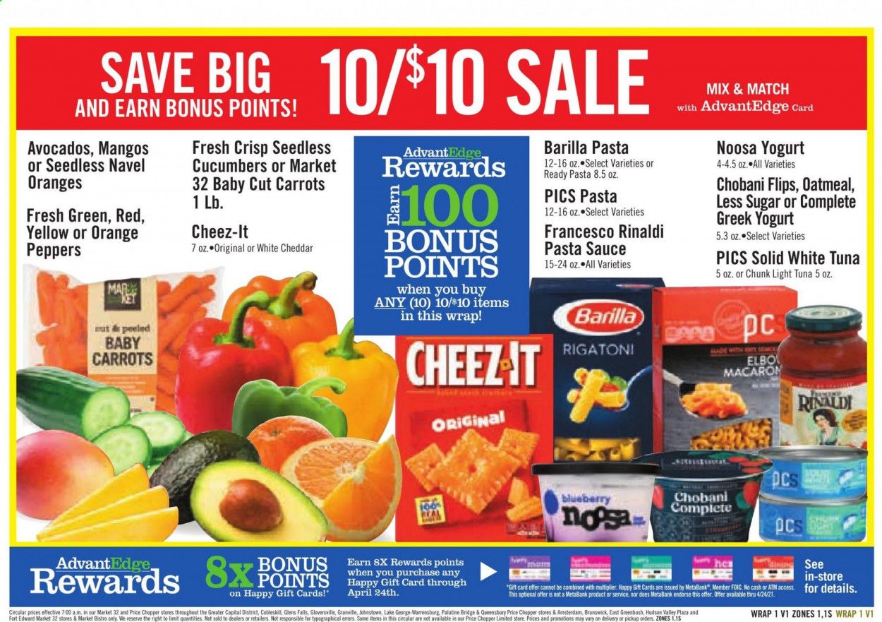 Price Chopper (CT, MA, NH, NY, PA, VT) Weekly Ad Flyer April 18 to April 24