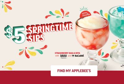 Applebee’s STEAL DEAL: Springtime Sips Cocktails for ONLY $5