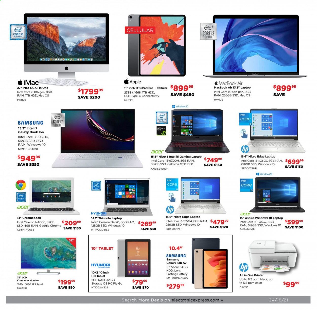 Electronic Express Weekly Ad Flyer April 18 to April 24