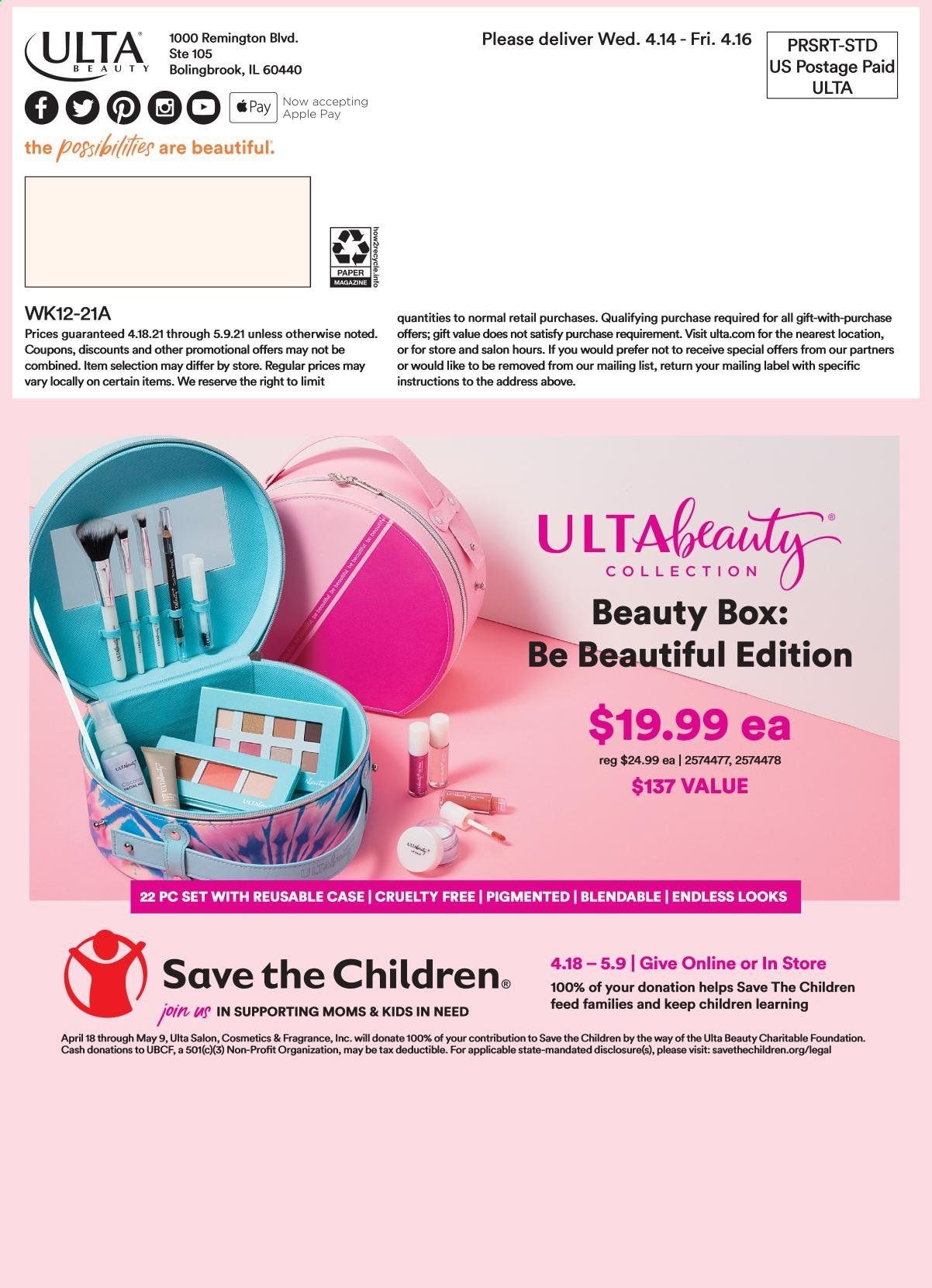 Ulta Beauty Weekly Ad Flyer April 18 to May 9