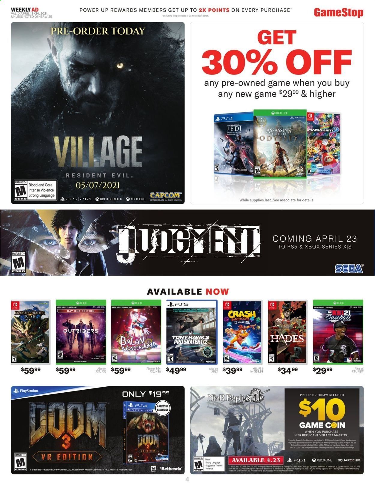 GameStop Weekly Ad Flyer April 18 to April 24