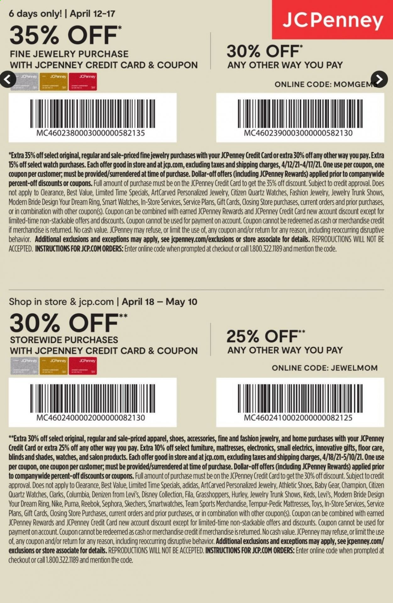 JCPenney Weekly Ad Flyer April 12 to May 10