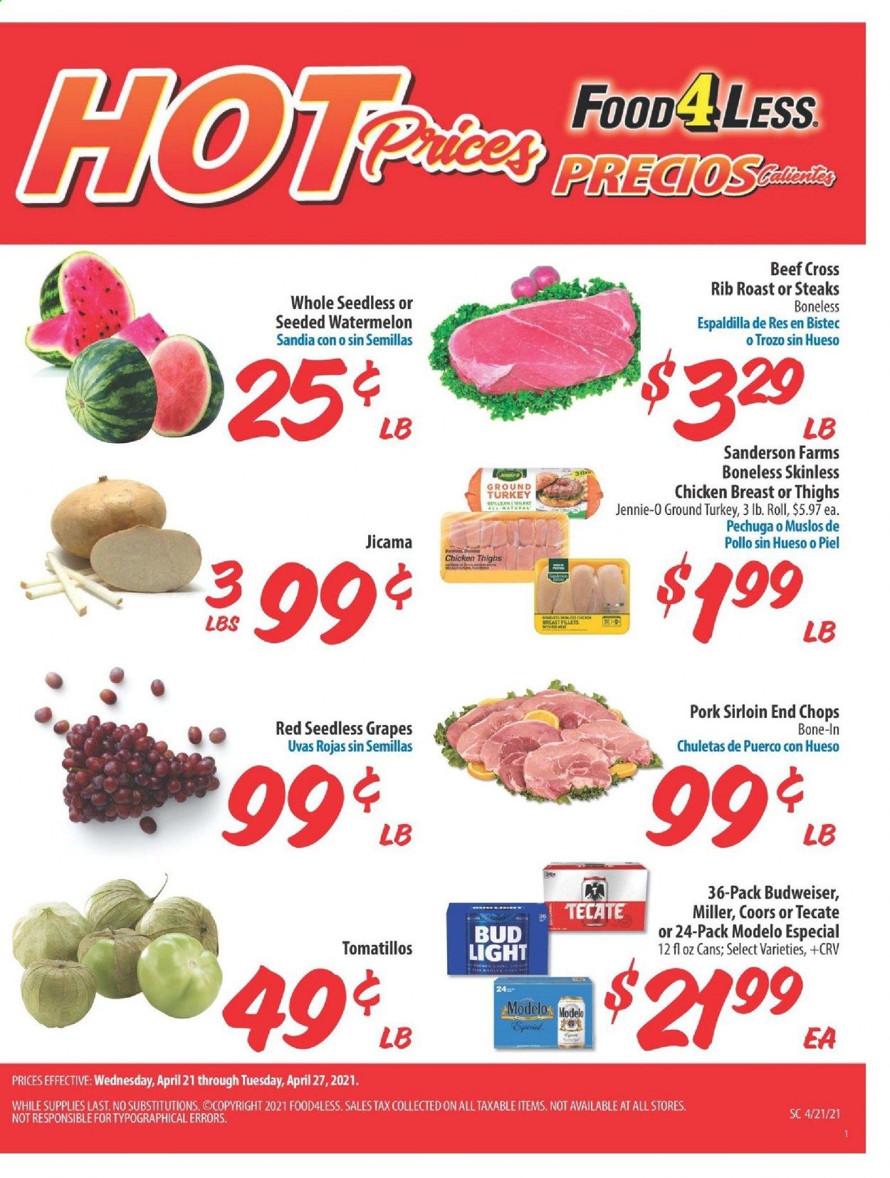 Food 4 Less (CA) Weekly Ad Flyer April 21 to April 27