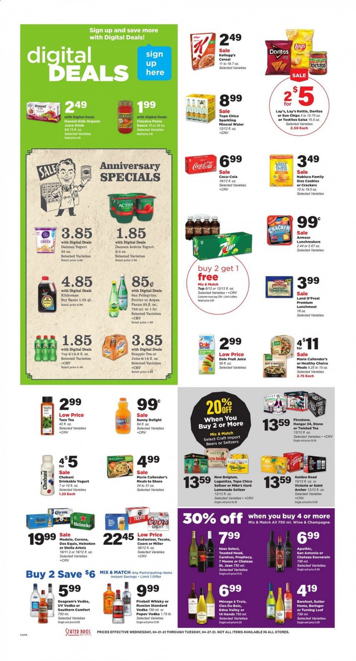 Stater Bros. Weekly Ad Flyer April 21 to April 27
