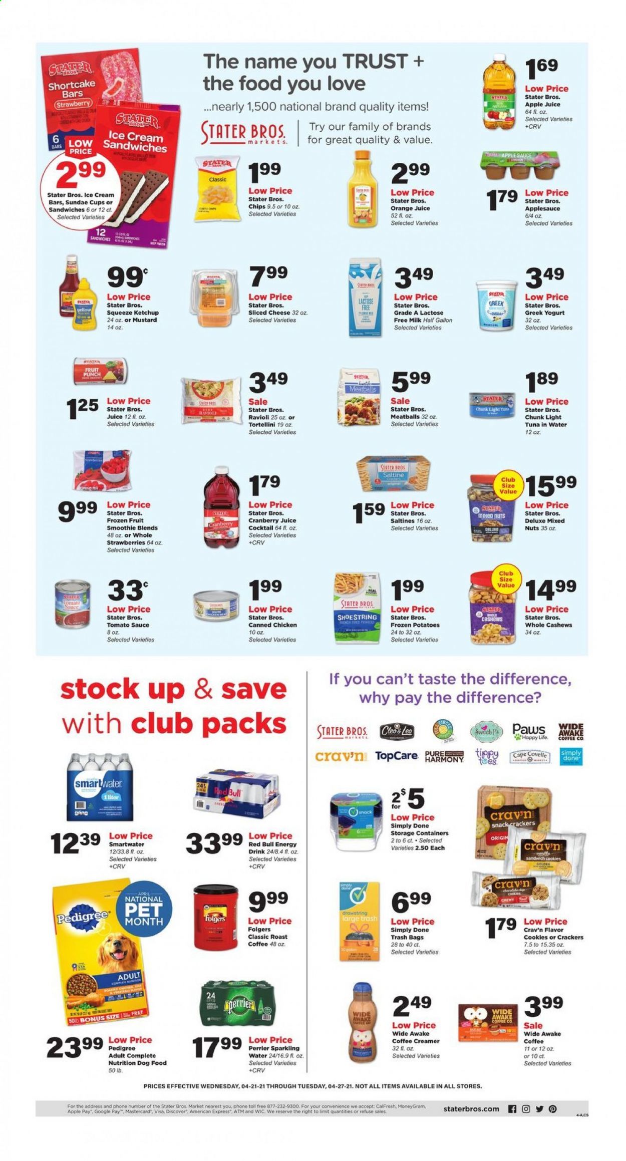 Stater Bros. Weekly Ad Flyer April 21 to April 27