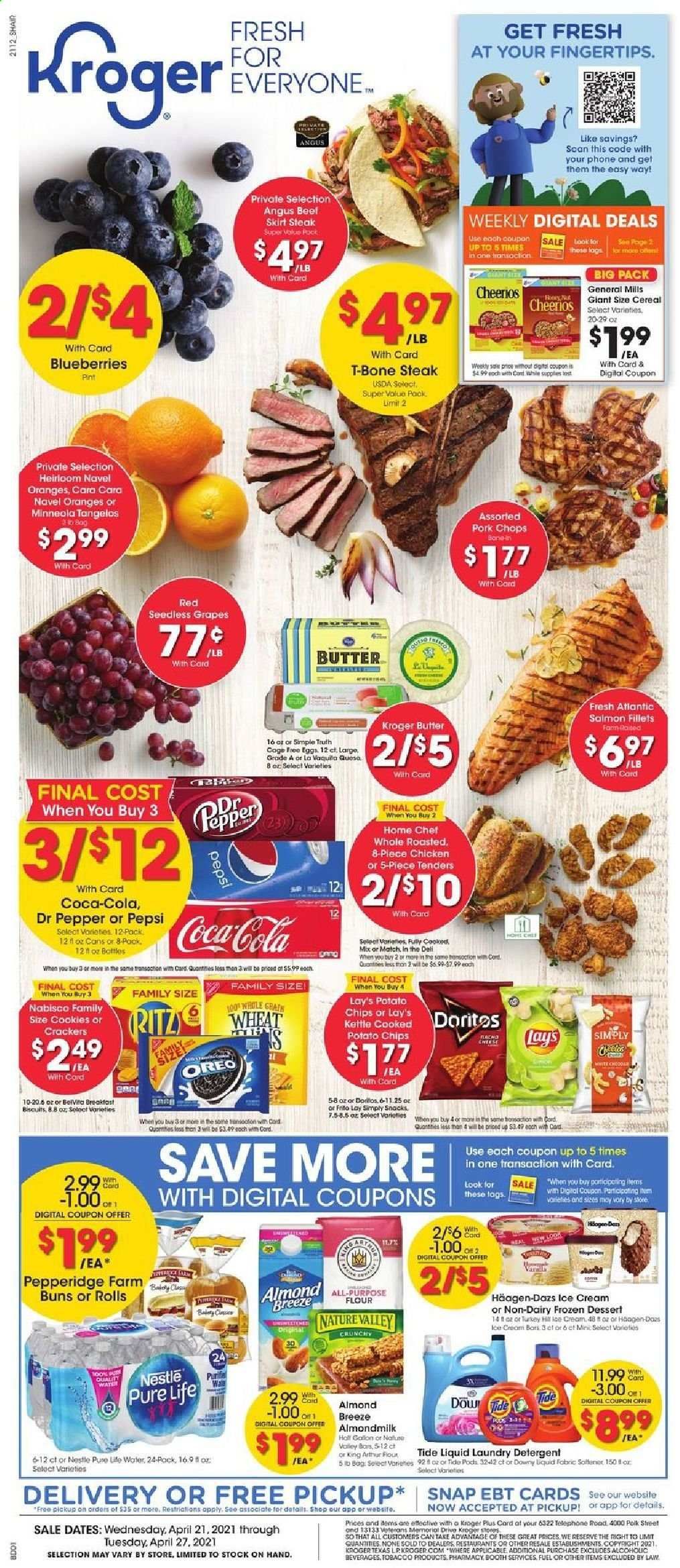 Kroger (GA, IL, LA, MI, OK, SC, TN, TX, VA) Weekly Ad Flyer April 21 to April 27