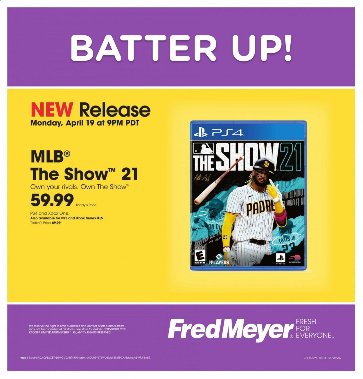 Fred Meyer Weekly Ad Flyer April 18 to April 20