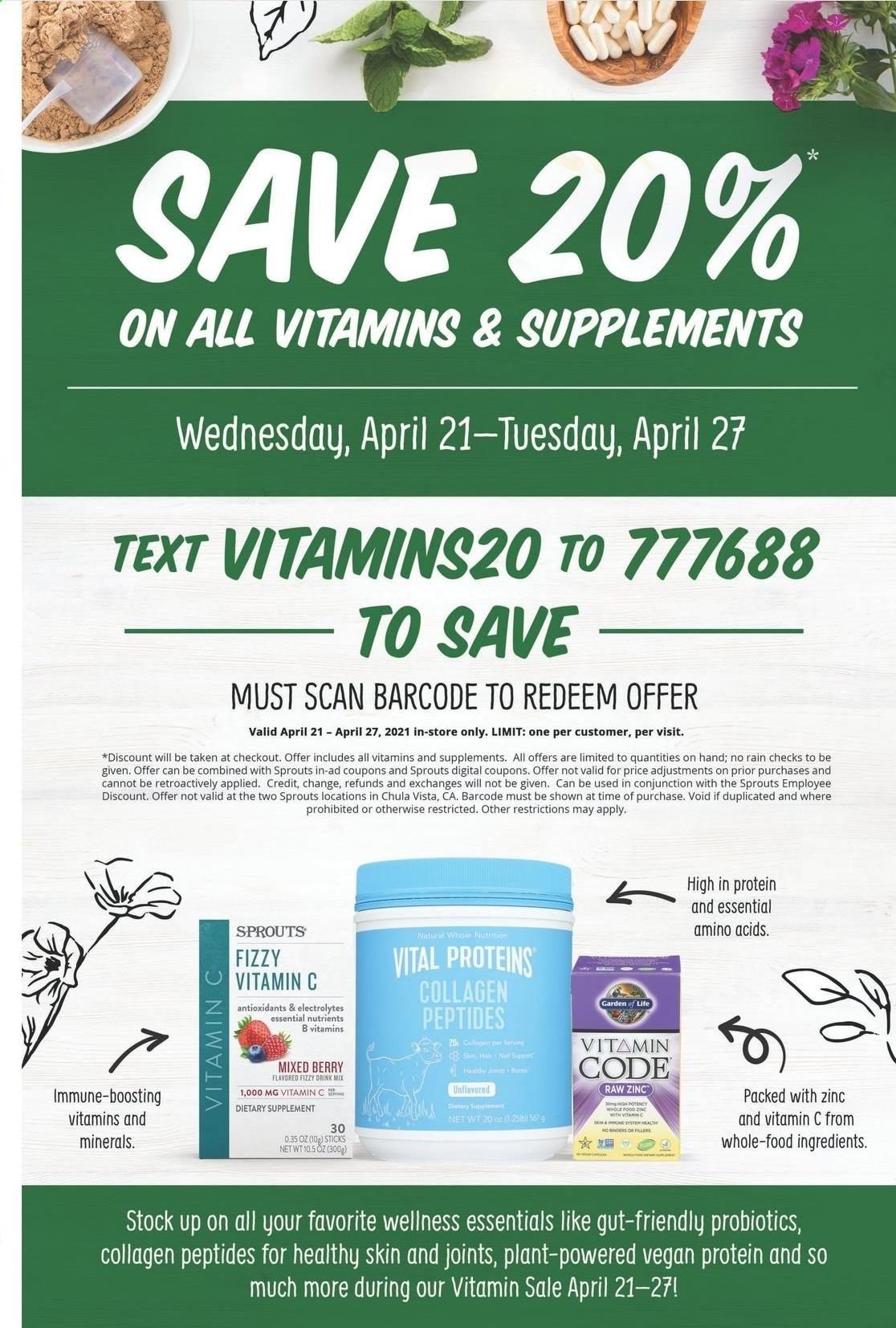 Sprouts Weekly Ad Flyer April 21 to April 27