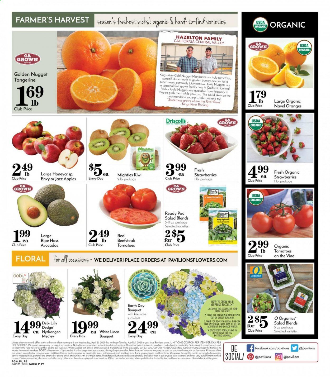 Pavilions (CA) Weekly Ad Flyer April 21 to April 27