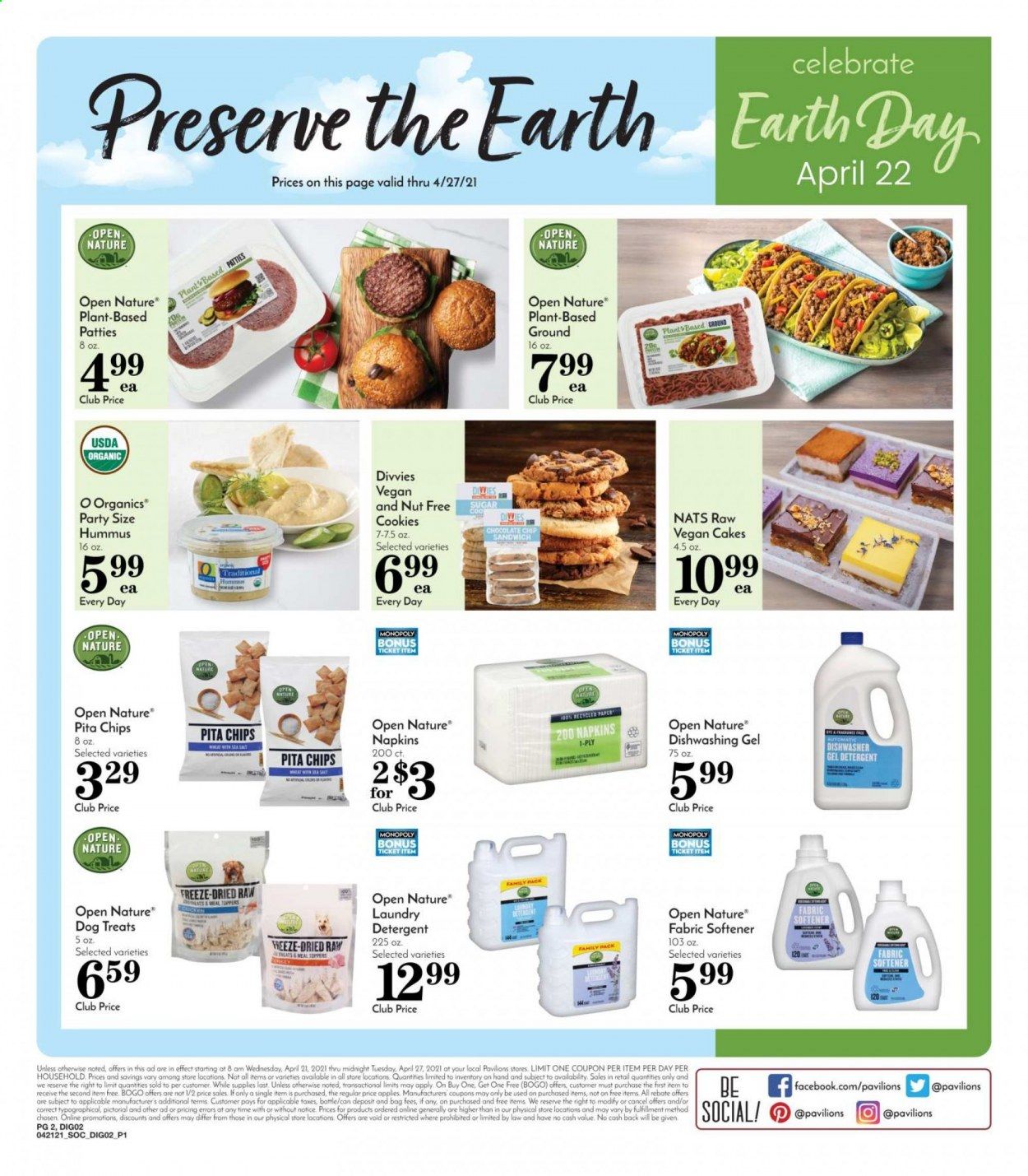 Pavilions (CA) Weekly Ad Flyer April 21 to April 27