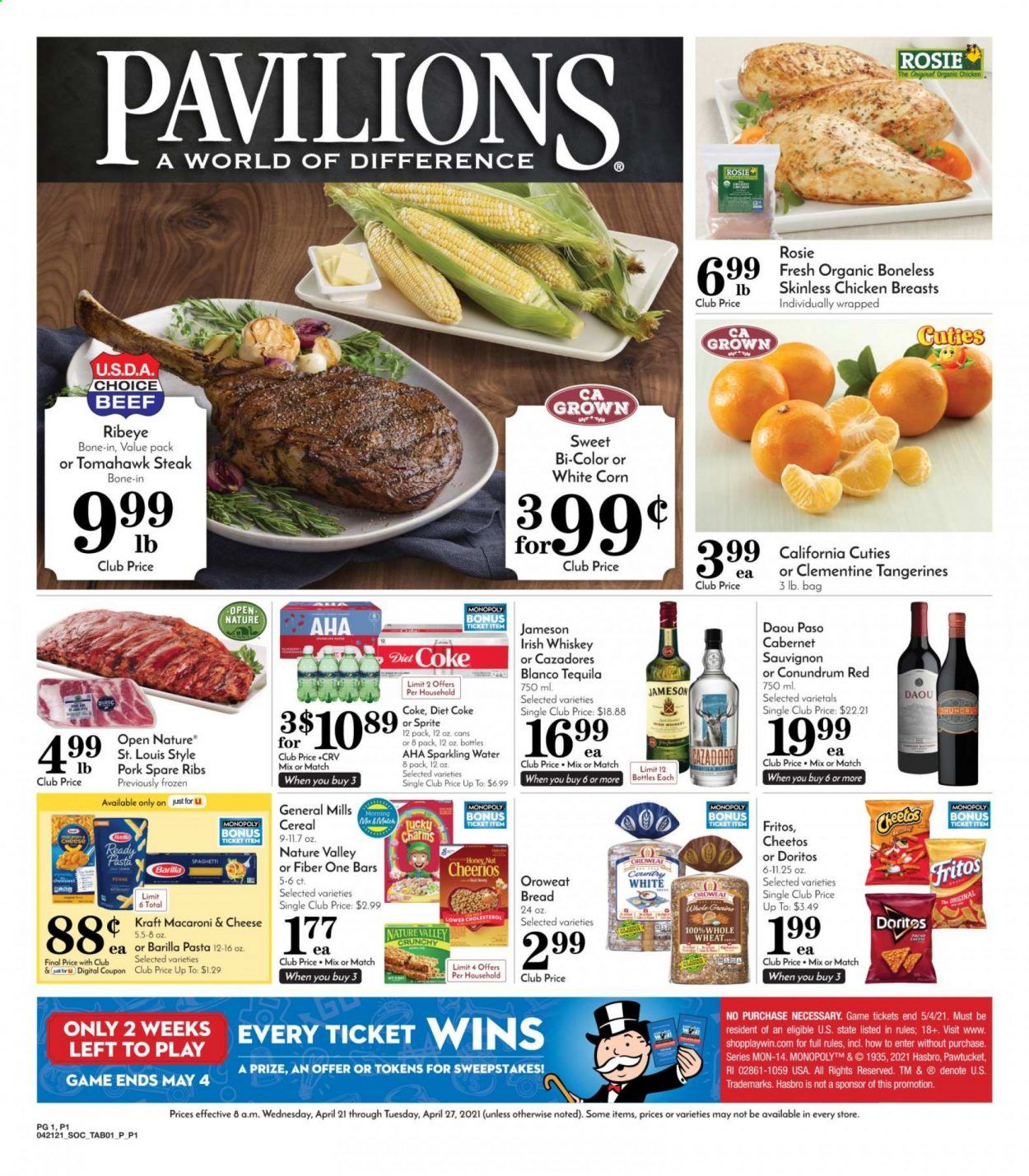 Pavilions (CA) Weekly Ad Flyer April 21 to April 27