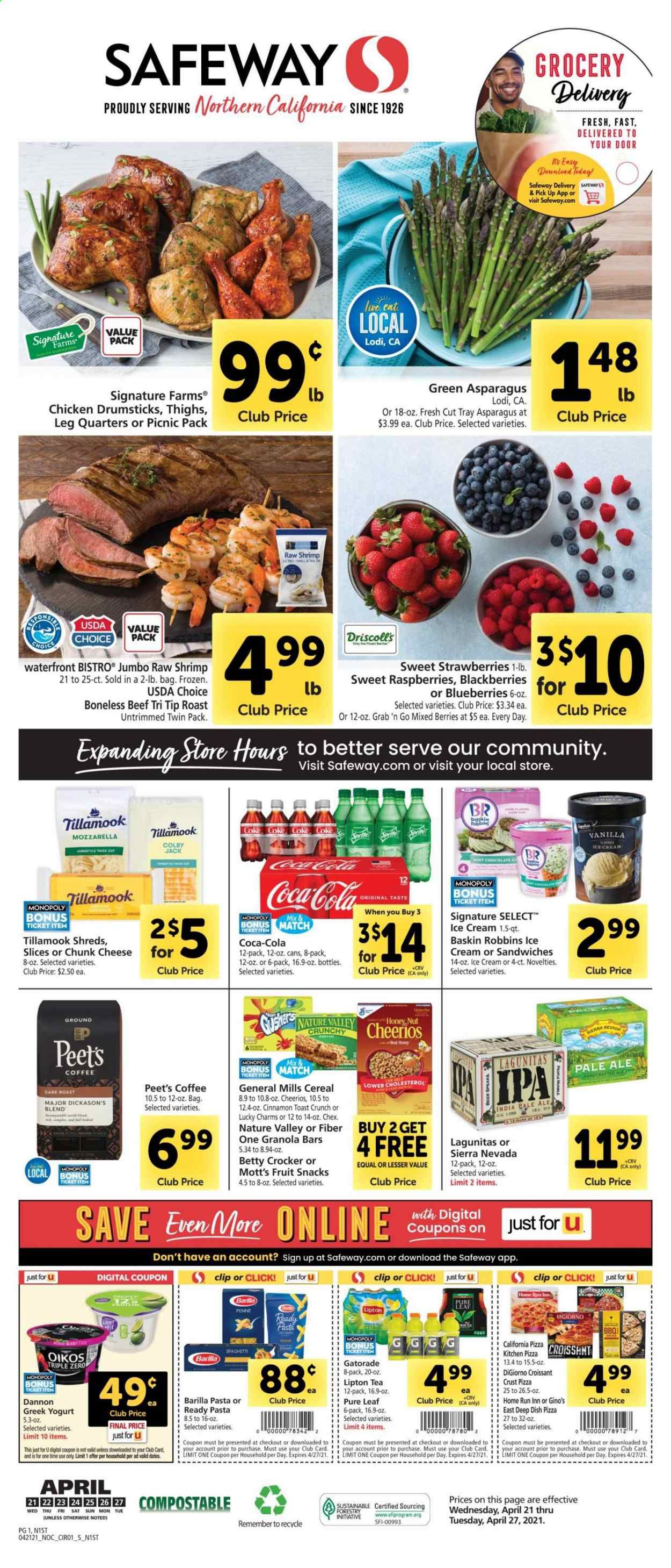 Safeway (AZ, CA, CO, HI, MD, NE, OR, VA, WA) Weekly Ad Flyer April 21 to April 27