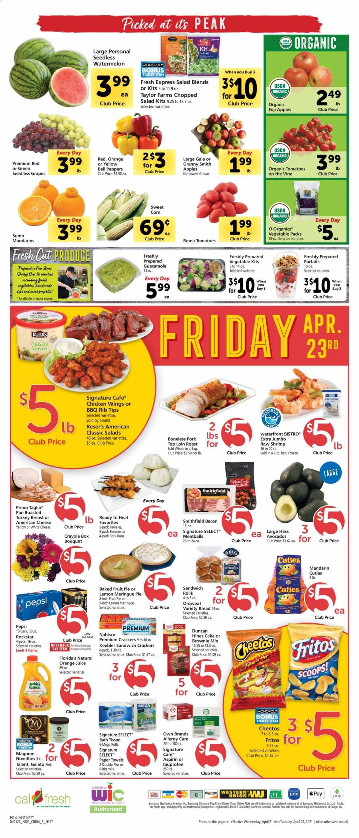 Safeway (AZ, CA, CO, HI, MD, NE, OR, VA, WA) Weekly Ad Flyer April 21 to April 27