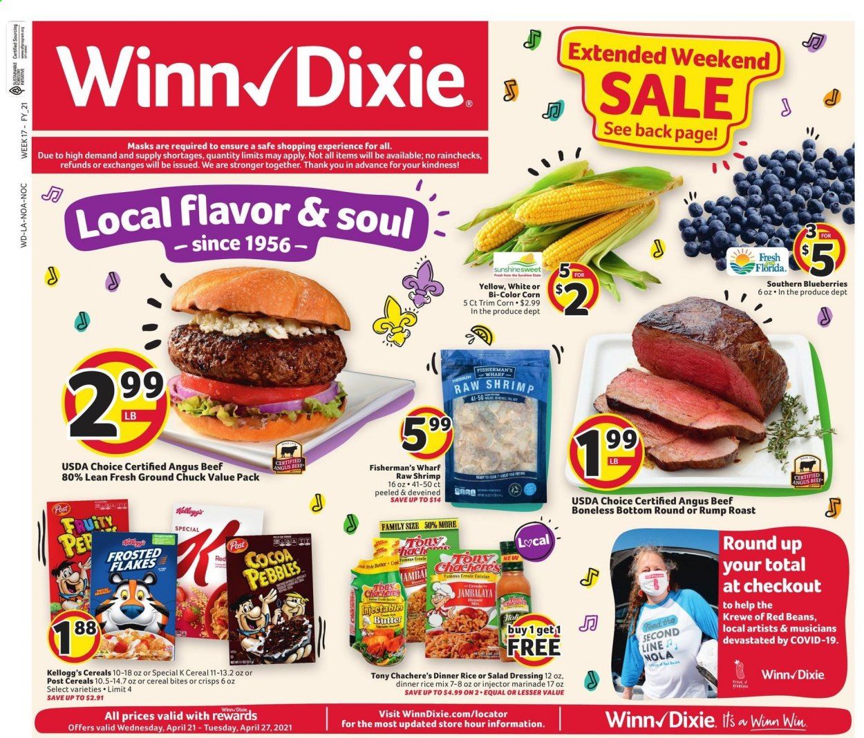 Winn Dixie (AL, FL, GA, LA, MS) Weekly Ad Flyer April 21 to April 27