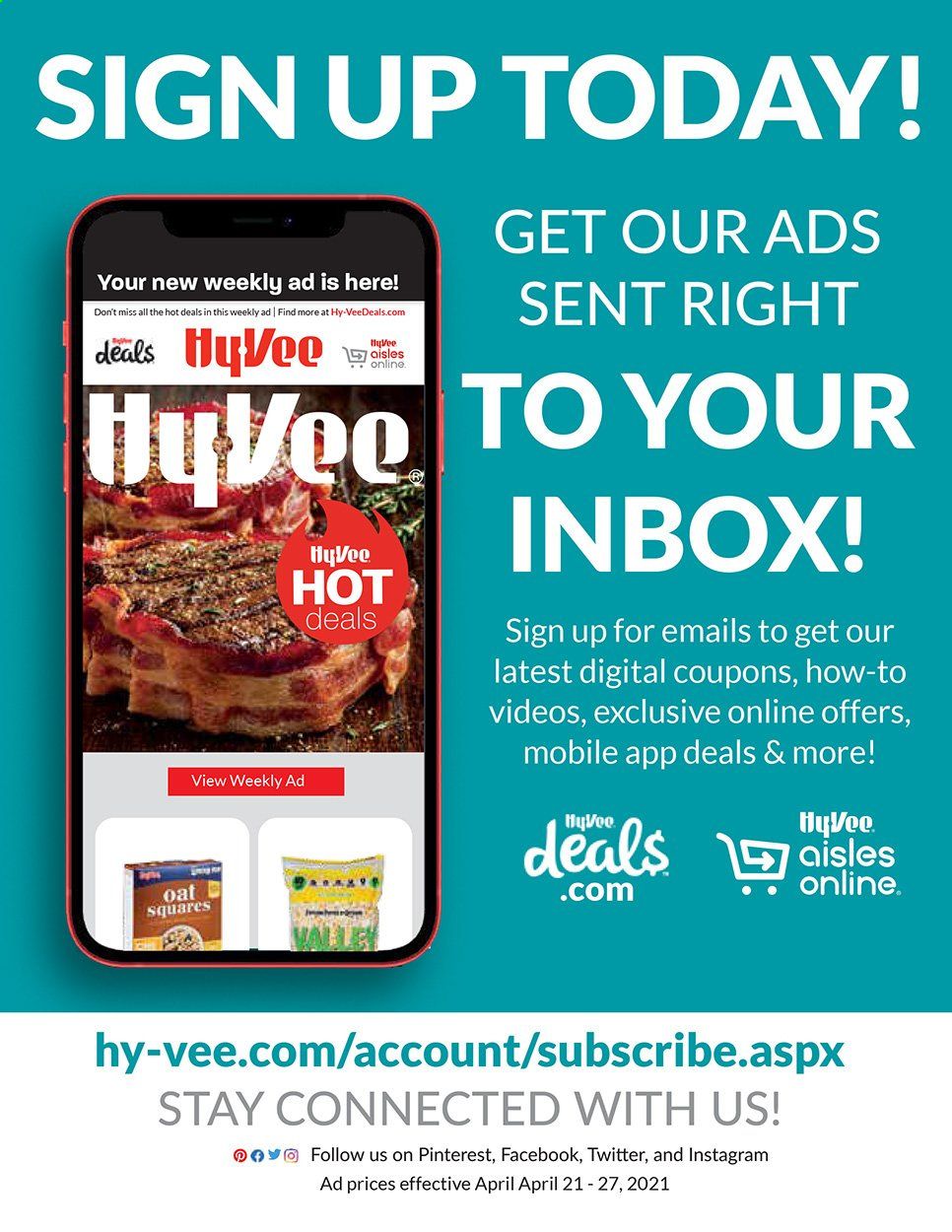 Hy-Vee (IA, IL, KS, MN, MO, NE, SD, WI) Weekly Ad Flyer April 21 to April 27