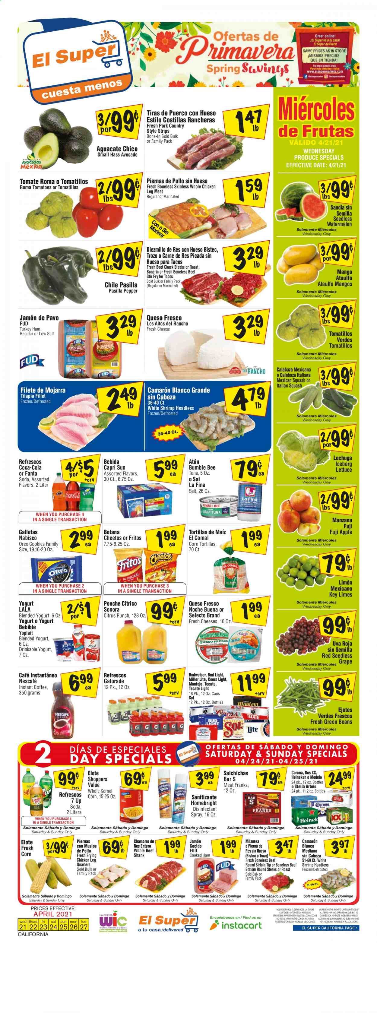 El Super (AZ, CA, NM, NV, TX) Weekly Ad Flyer April 21 to April 27