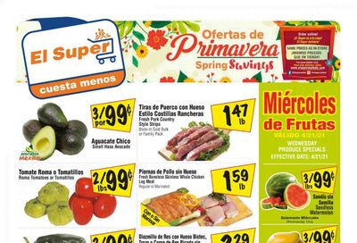 El Super (AZ, CA, NM, NV, TX) Weekly Ad Flyer April 21 to April 27