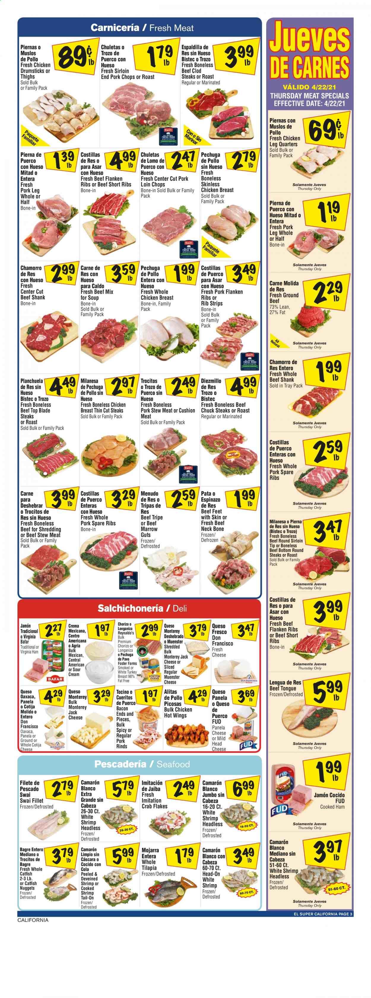 El Super (AZ, CA, NM, NV, TX) Weekly Ad Flyer April 21 to April 27