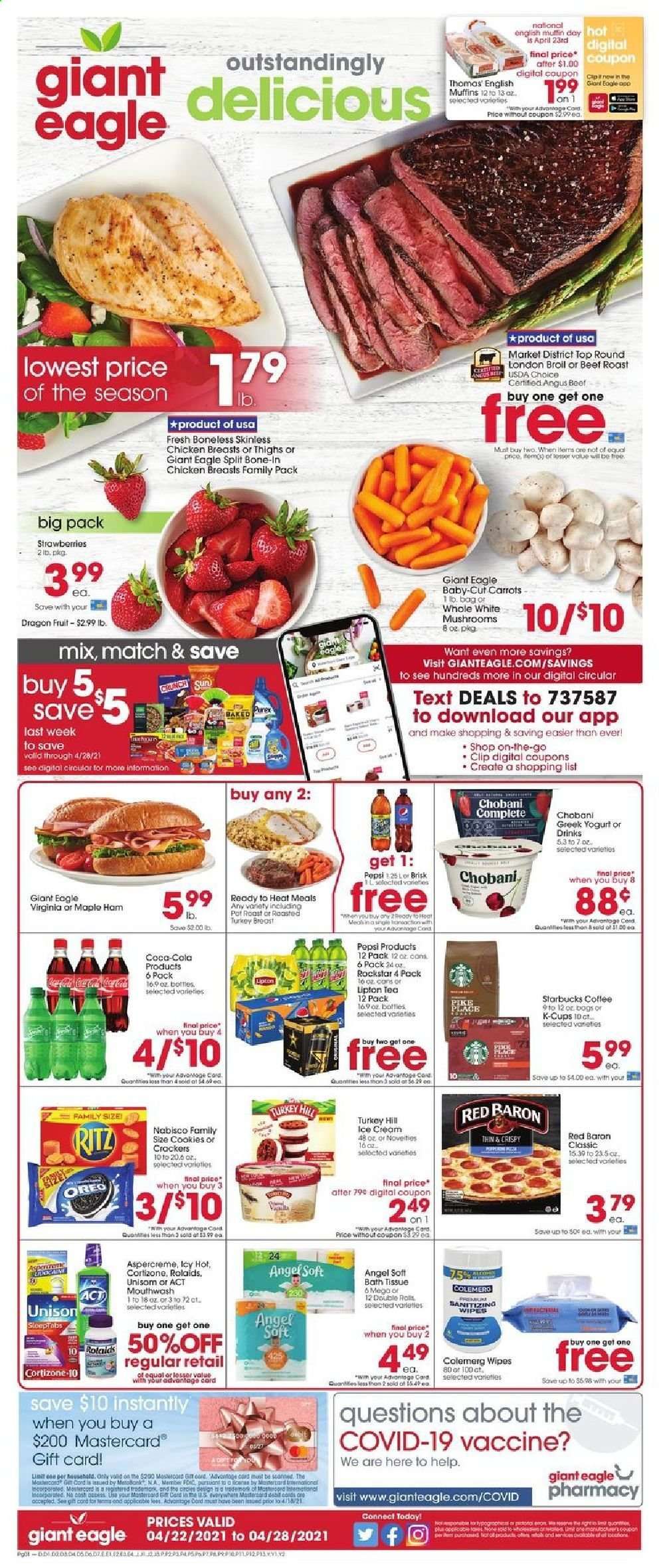 Giant Eagle (IN, MD, OH, PA, WV) Weekly Ad Flyer April 22 to April 28