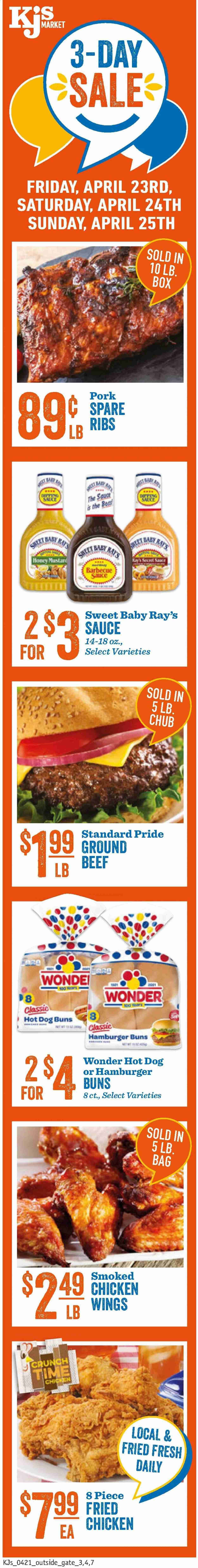 KJ´s Market (GA, SC) Weekly Ad Flyer April 21 to April 27