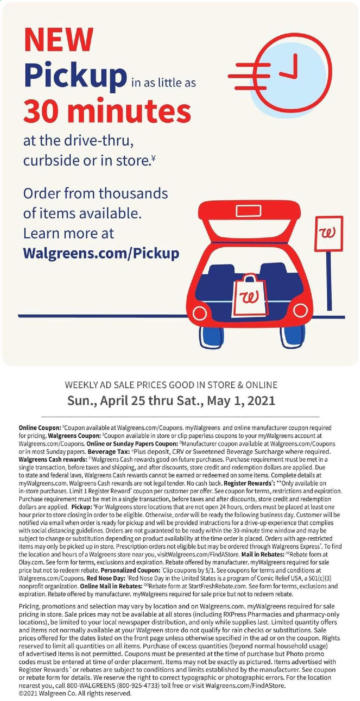 Walgreens Weekly Ad Flyer April 25 to May 1