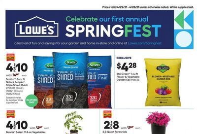 Lowe's Weekly Ad Flyer April 22 to April 28