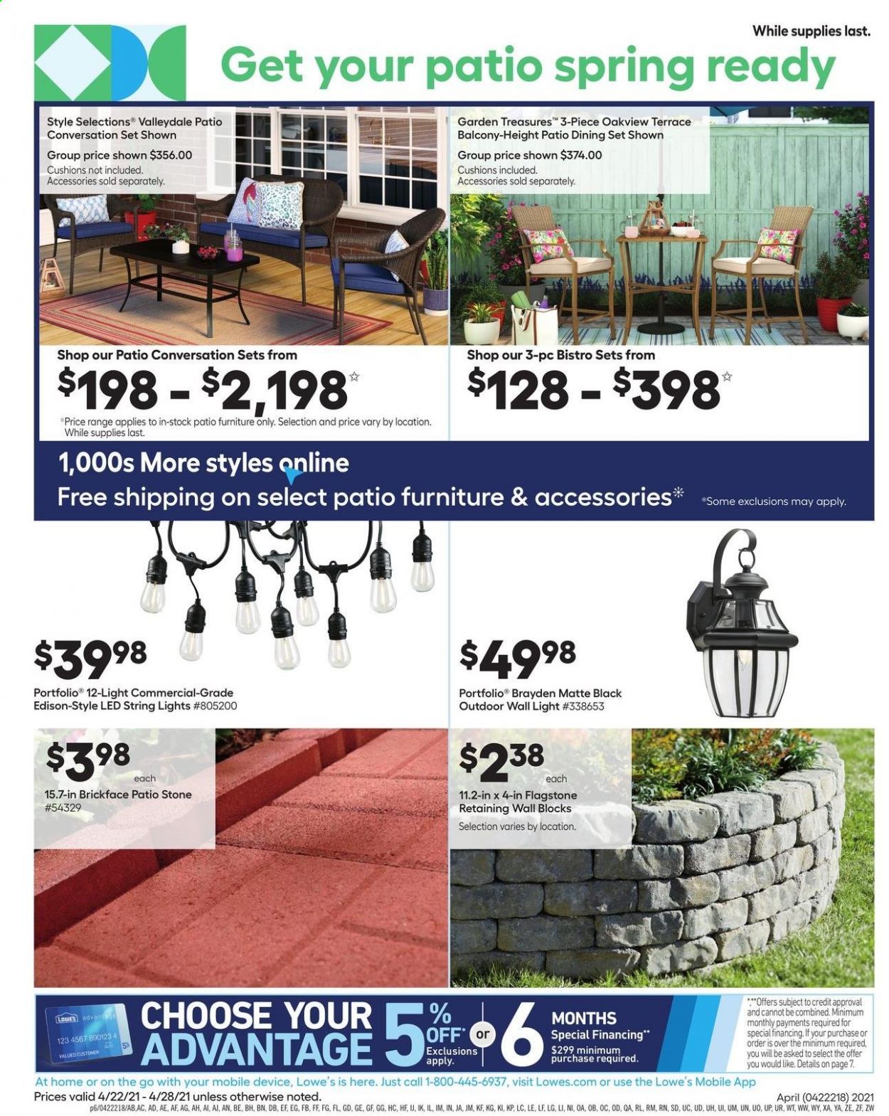 Lowe's Weekly Ad Flyer April 22 to April 28