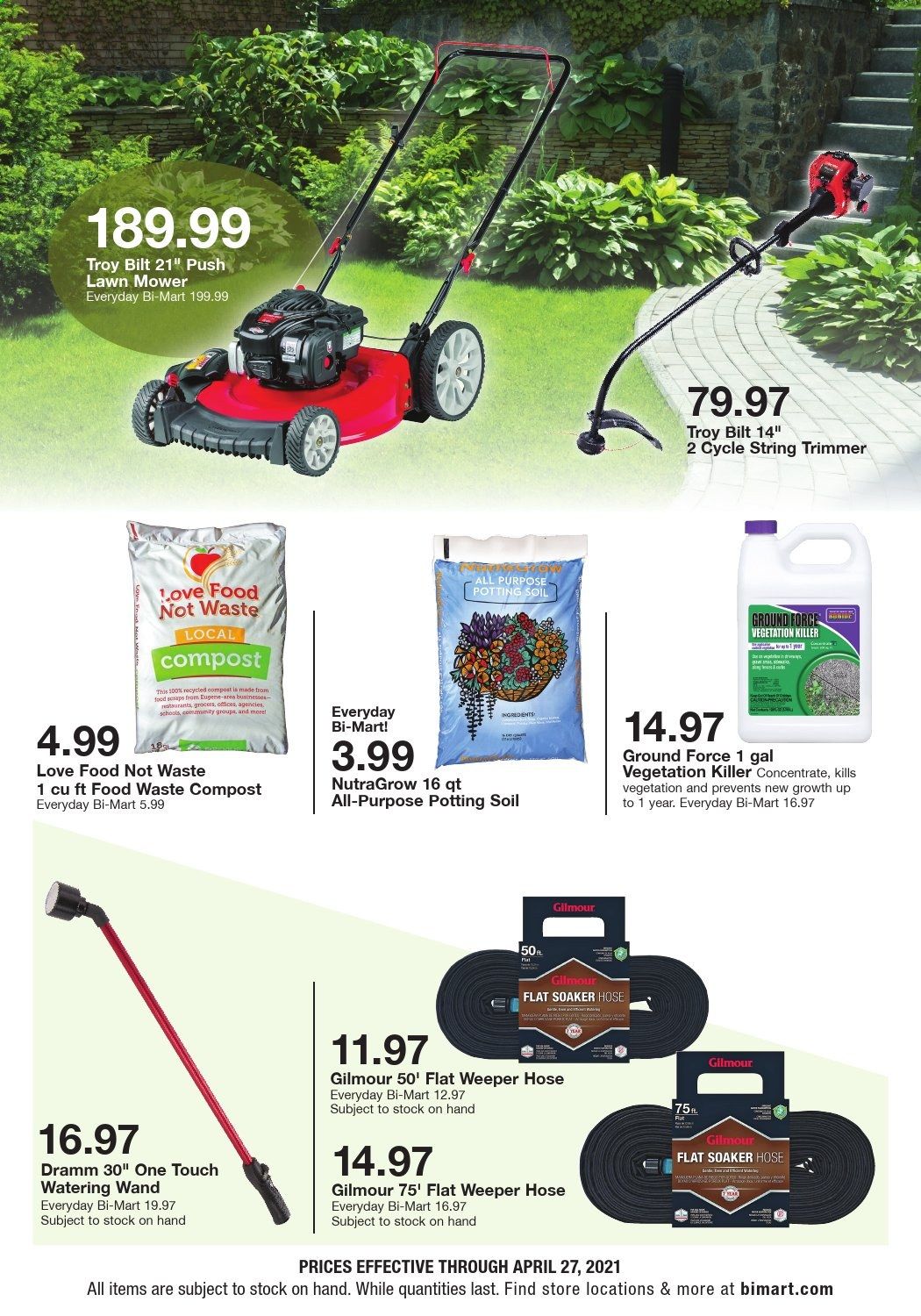 Bi-Mart Weekly Ad Flyer April 21 to April 27