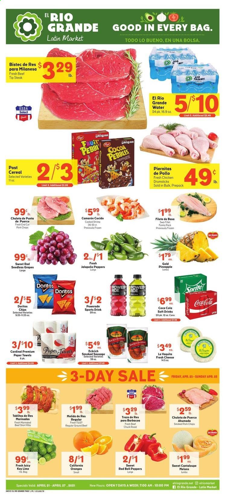 El Rio Grande (10, 21, 25, 30, 34, 53, 90) Weekly Ad Flyer April 21 to April 27