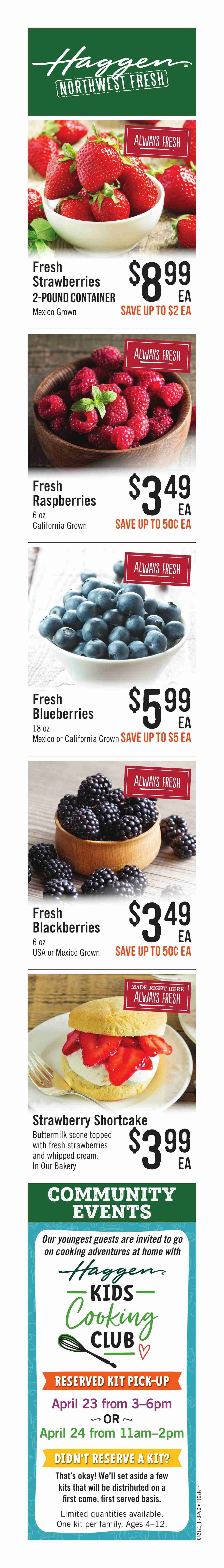 Haggen Weekly Ad Flyer April 21 to April 27