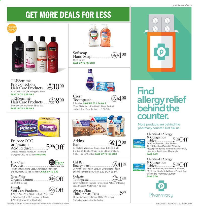 Publix (AL, FL, GA, NC, SC, TN) Weekly Ad Flyer April 22 to April 28