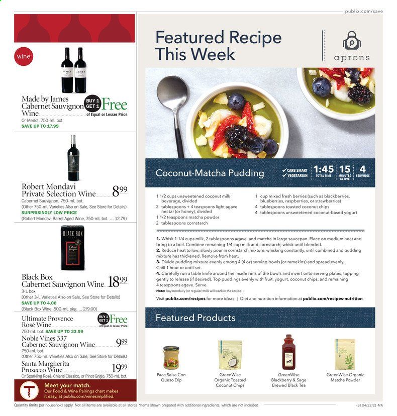 Publix (AL, FL, GA, NC, SC, TN) Weekly Ad Flyer April 22 to April 28