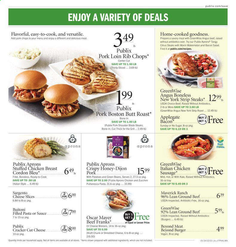 Publix (AL, FL, GA, NC, SC, TN) Weekly Ad Flyer April 22 to April 28