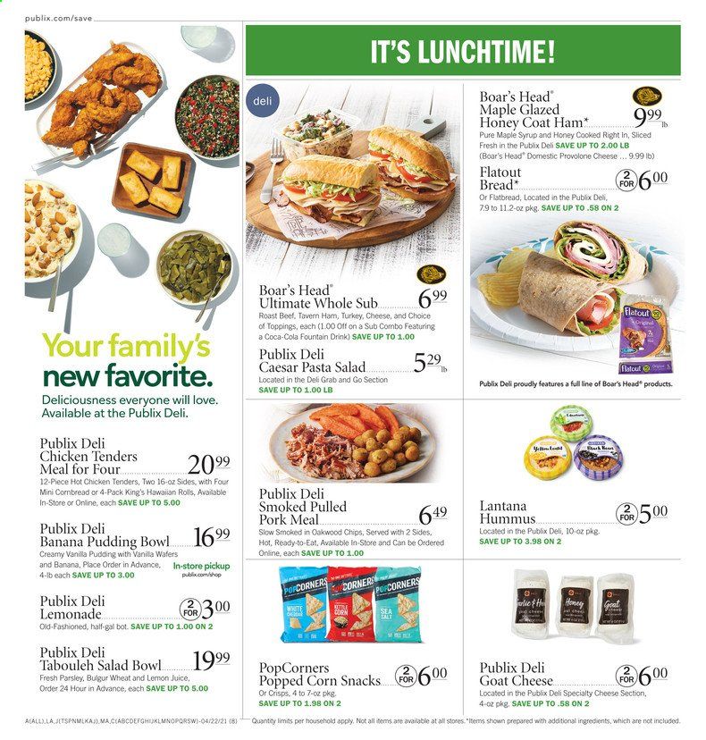 Publix (AL, FL, GA, NC, SC, TN) Weekly Ad Flyer April 22 to April 28