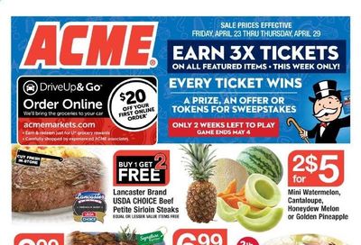 ACME Weekly Ad Flyer April 23 to April 29