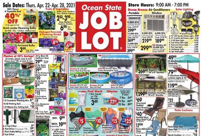 Ocean State Job Lot Weekly Ad Flyer April 22 to April 28