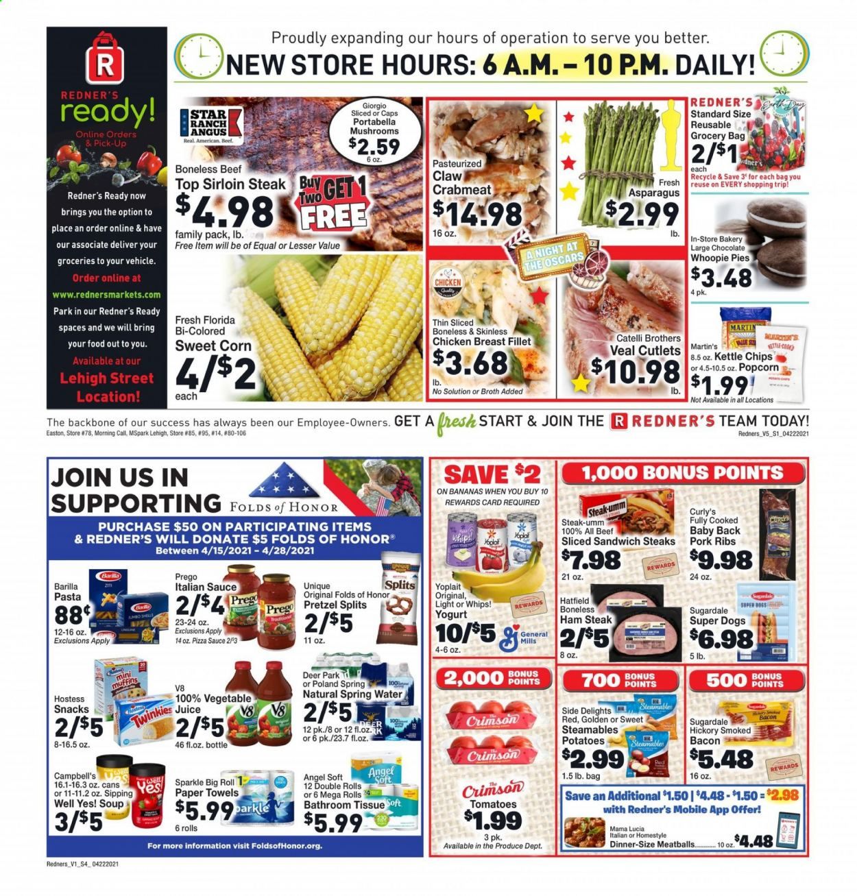 Redner's Markets Weekly Ad Flyer April 22 to April 28