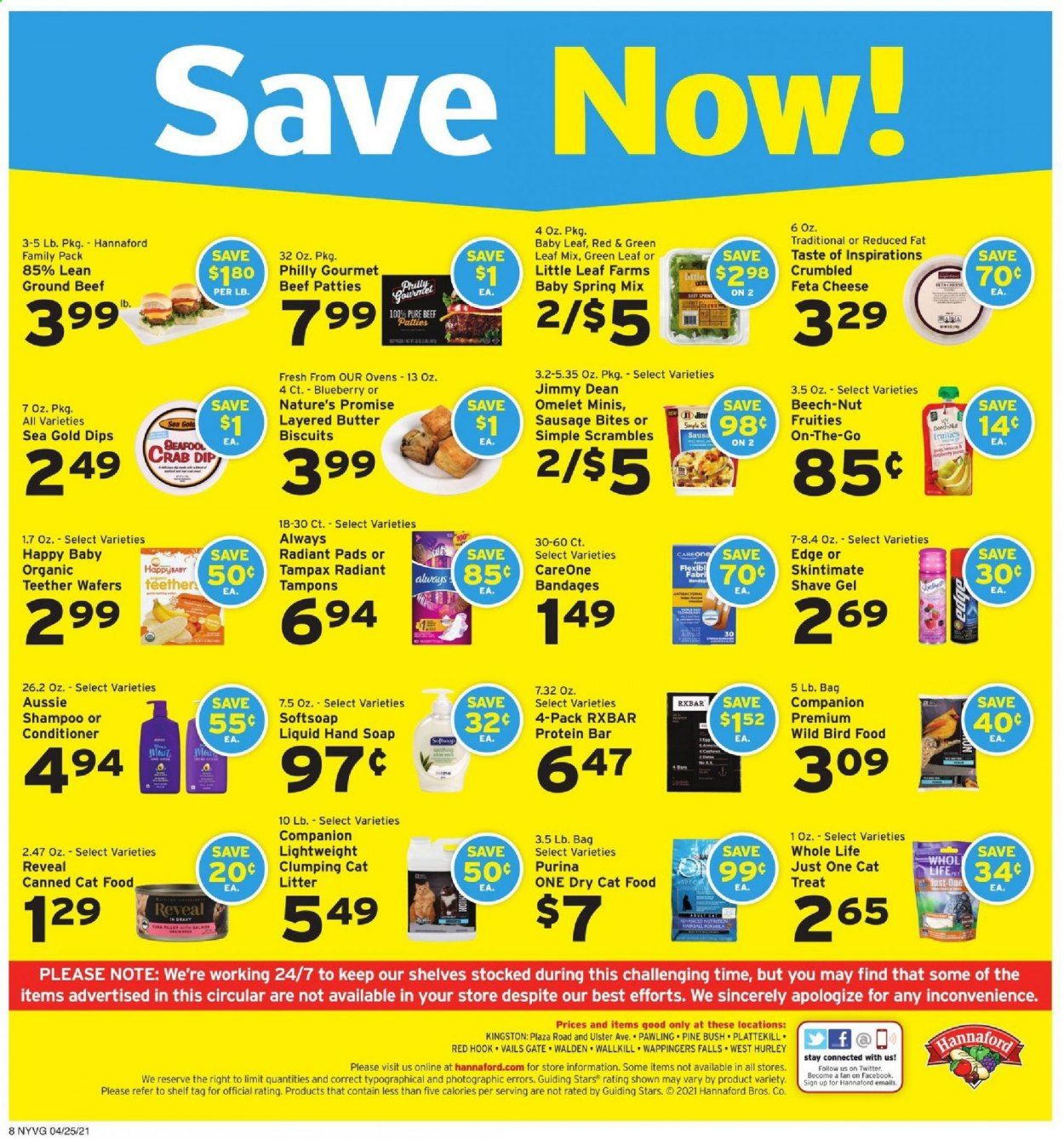 Hannaford (NY) Weekly Ad Flyer April 25 to May 1