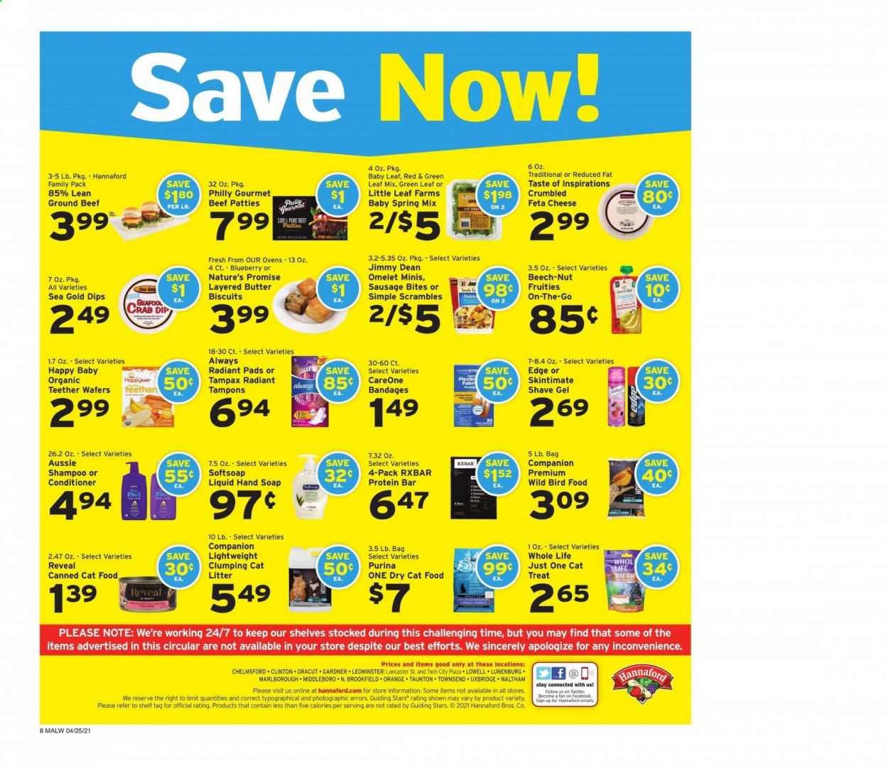 Hannaford (MA) Weekly Ad Flyer April 25 to May 1