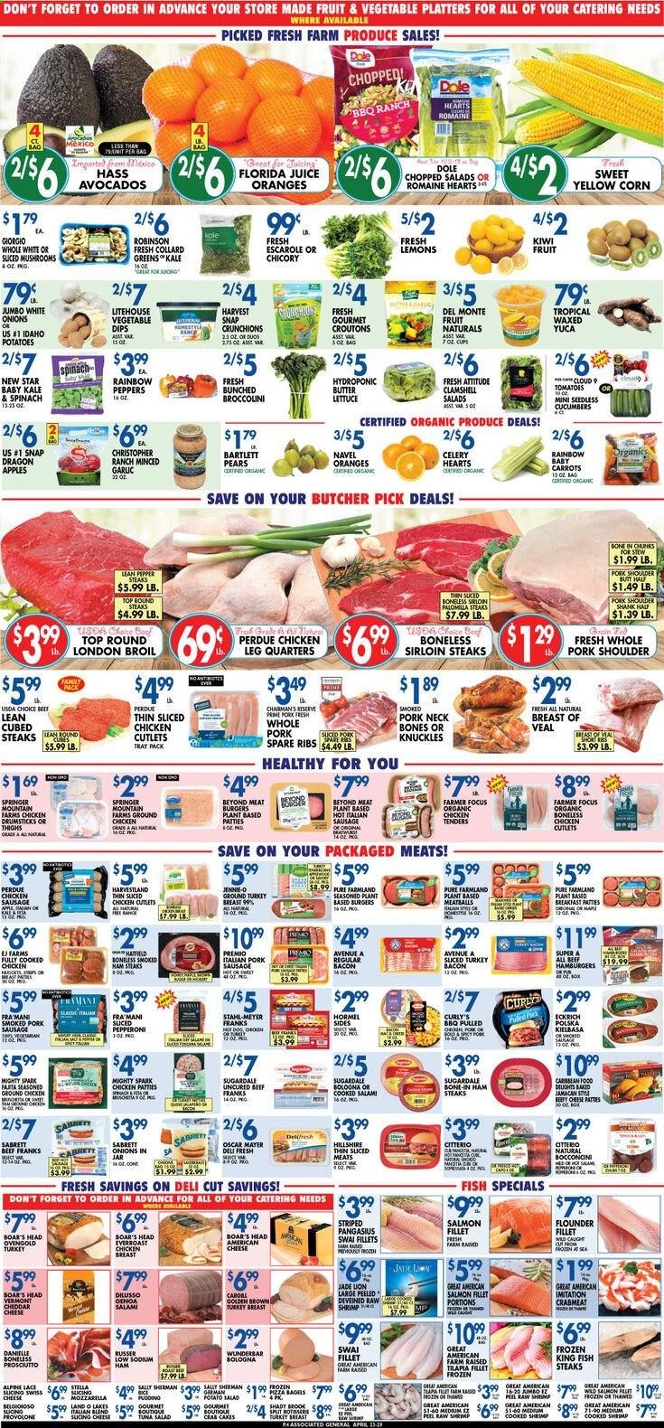 Associated Supermarkets Weekly Ad Flyer April 23 to April 29