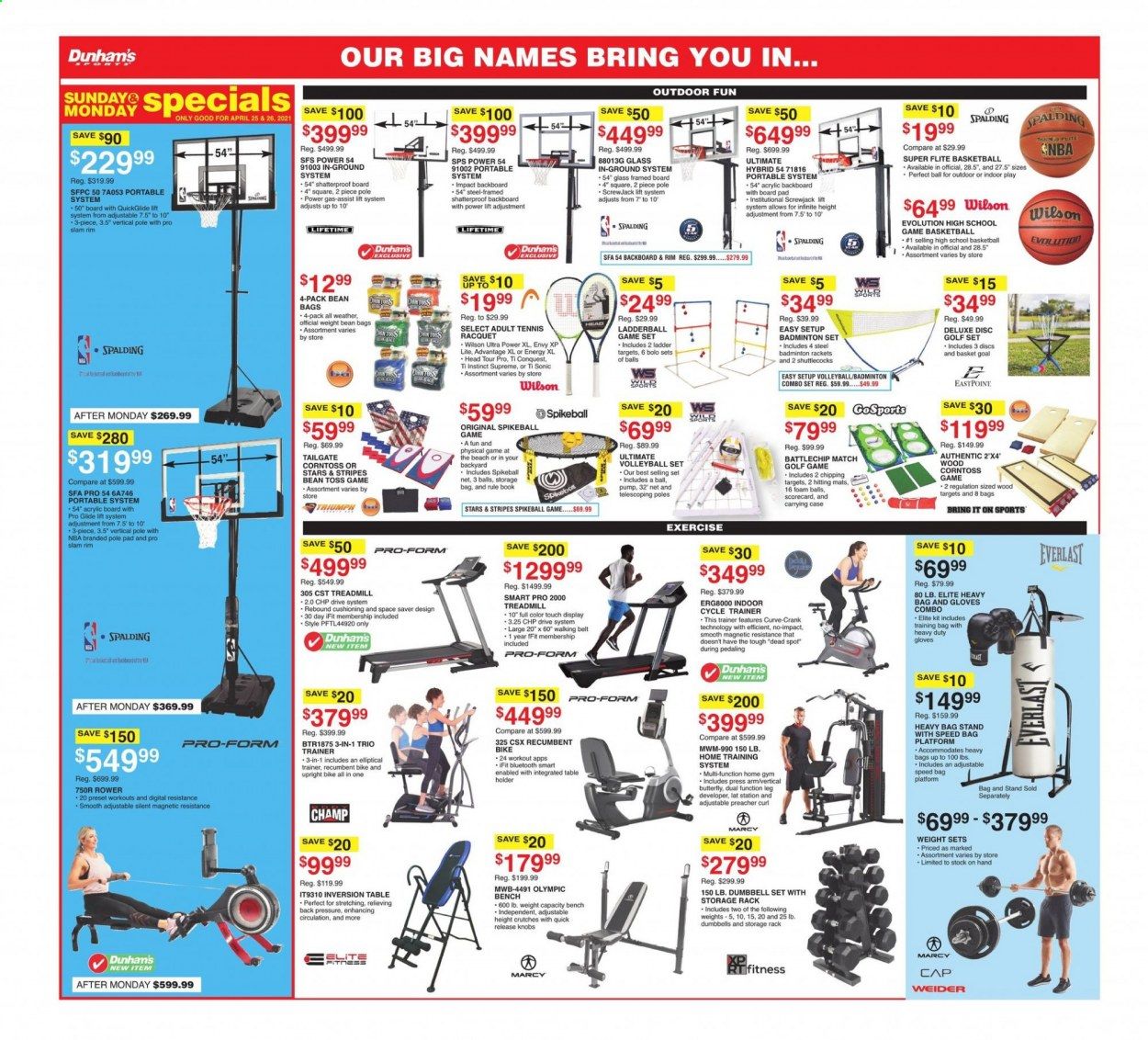 Dunham's Sports (MI, PA, WI) Weekly Ad Flyer April 24 to April 30
