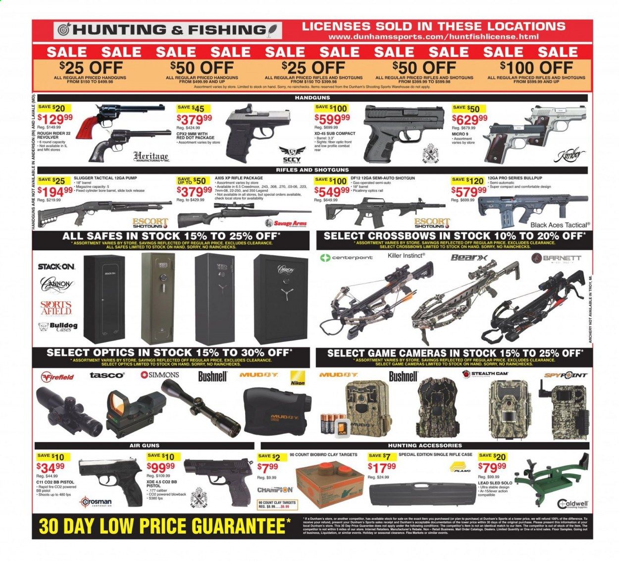Dunham's Sports (MI, PA, WI) Weekly Ad Flyer April 24 to April 30