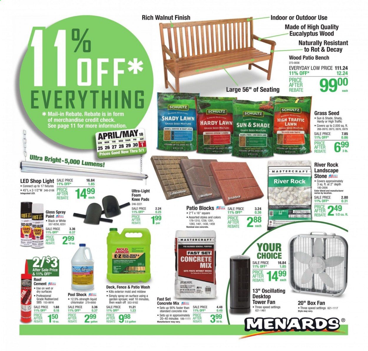 Menards Weekly Ad Flyer April 25 to May 1