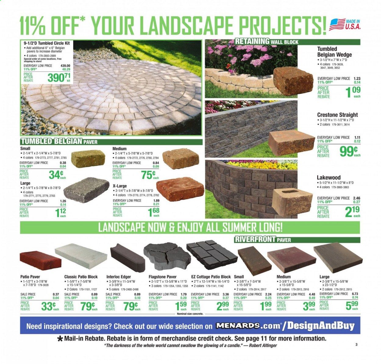 Menards Weekly Ad Flyer April 25 to May 1