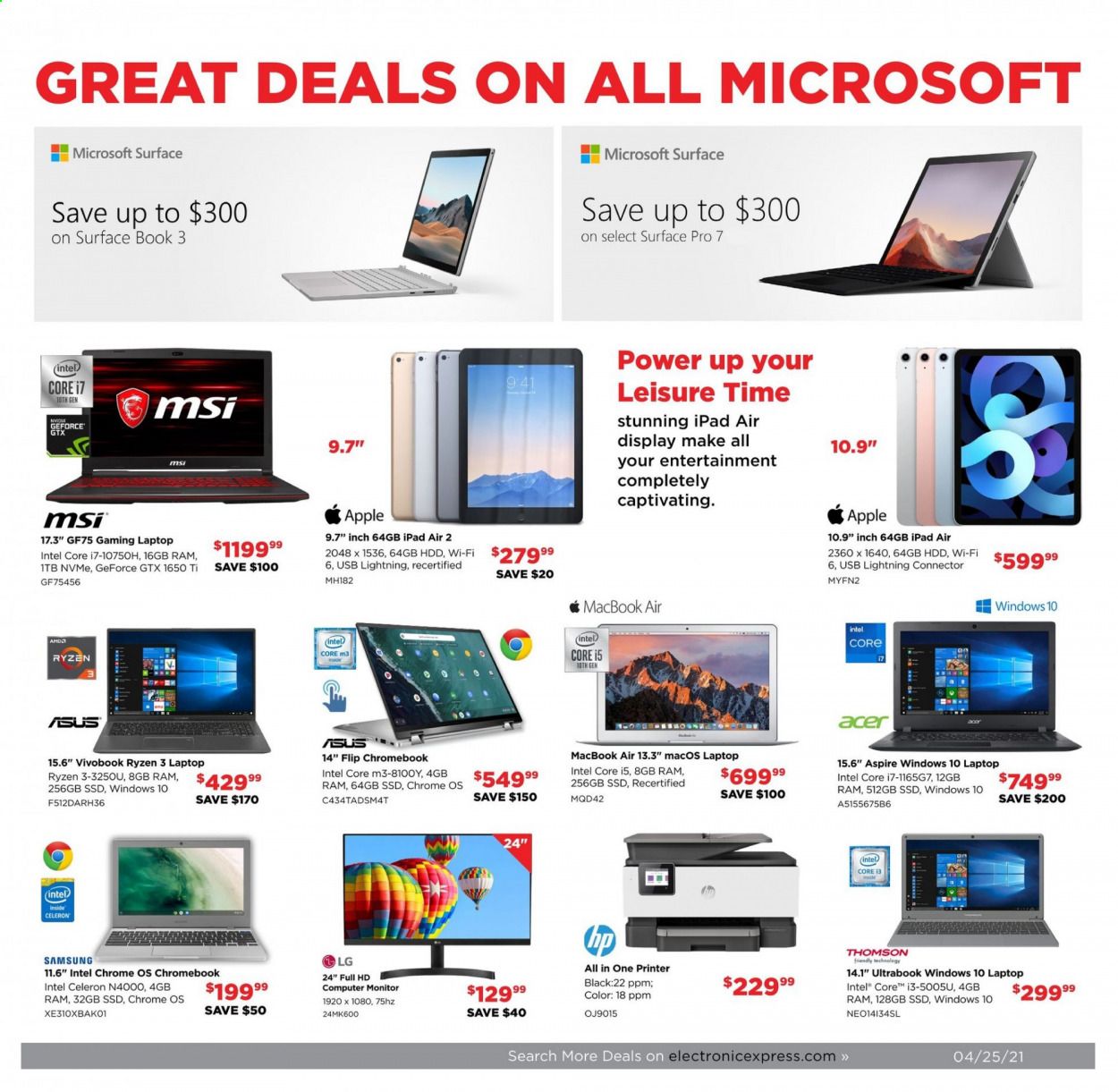 Electronic Express Weekly Ad Flyer April 25 to May 1