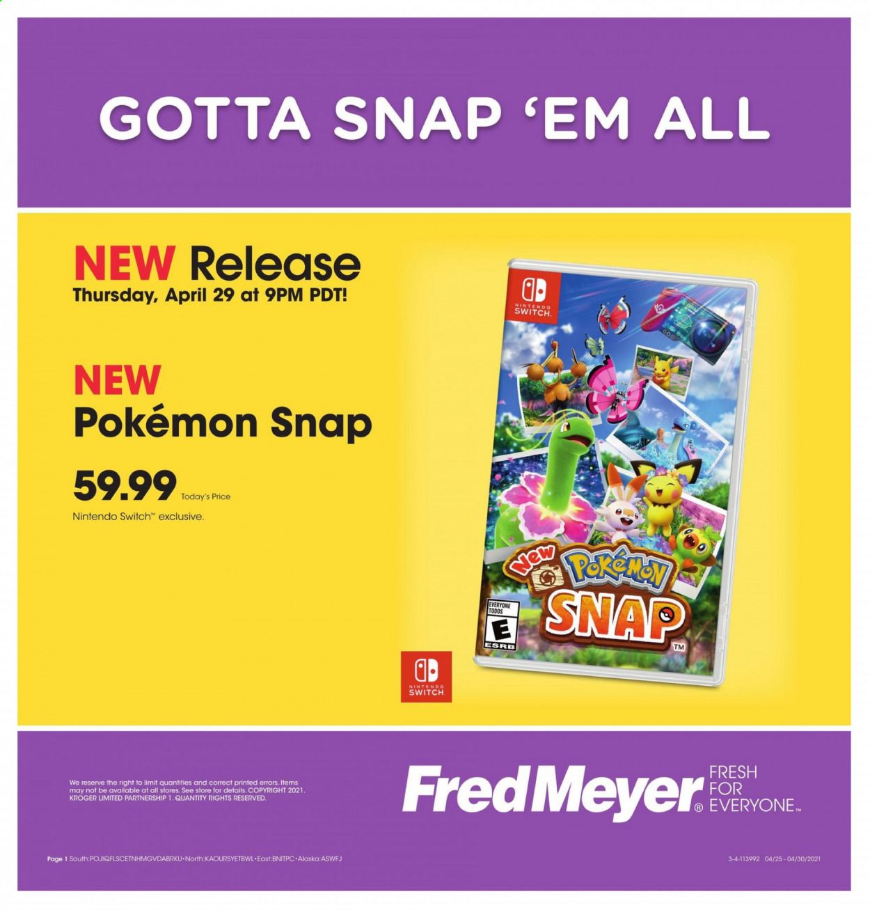 Fred Meyer Weekly Ad Flyer April 25 to April 30