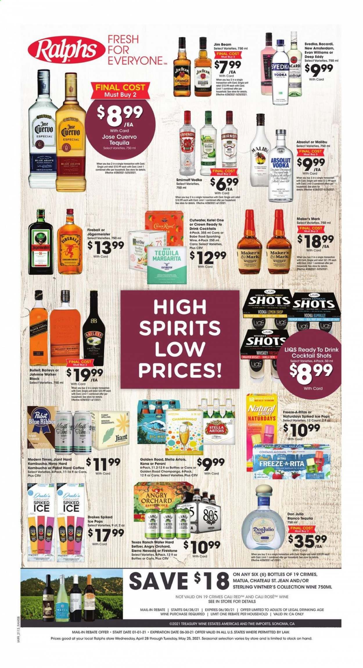 Ralphs (DC, DE, FL, GA, MD, NC, SC, VA) Weekly Ad Flyer April 28 to May 25